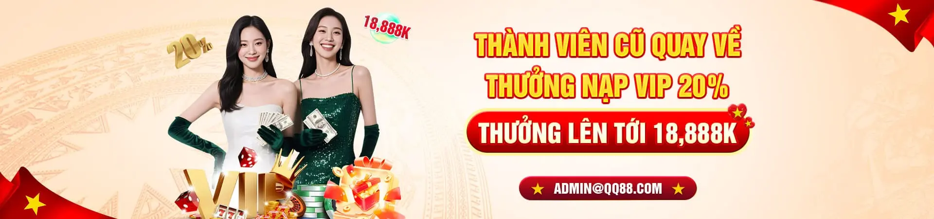 Khuyến mãi QQ88 tháng 5